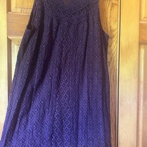 Jolt Purple Scoop Neck Sundress